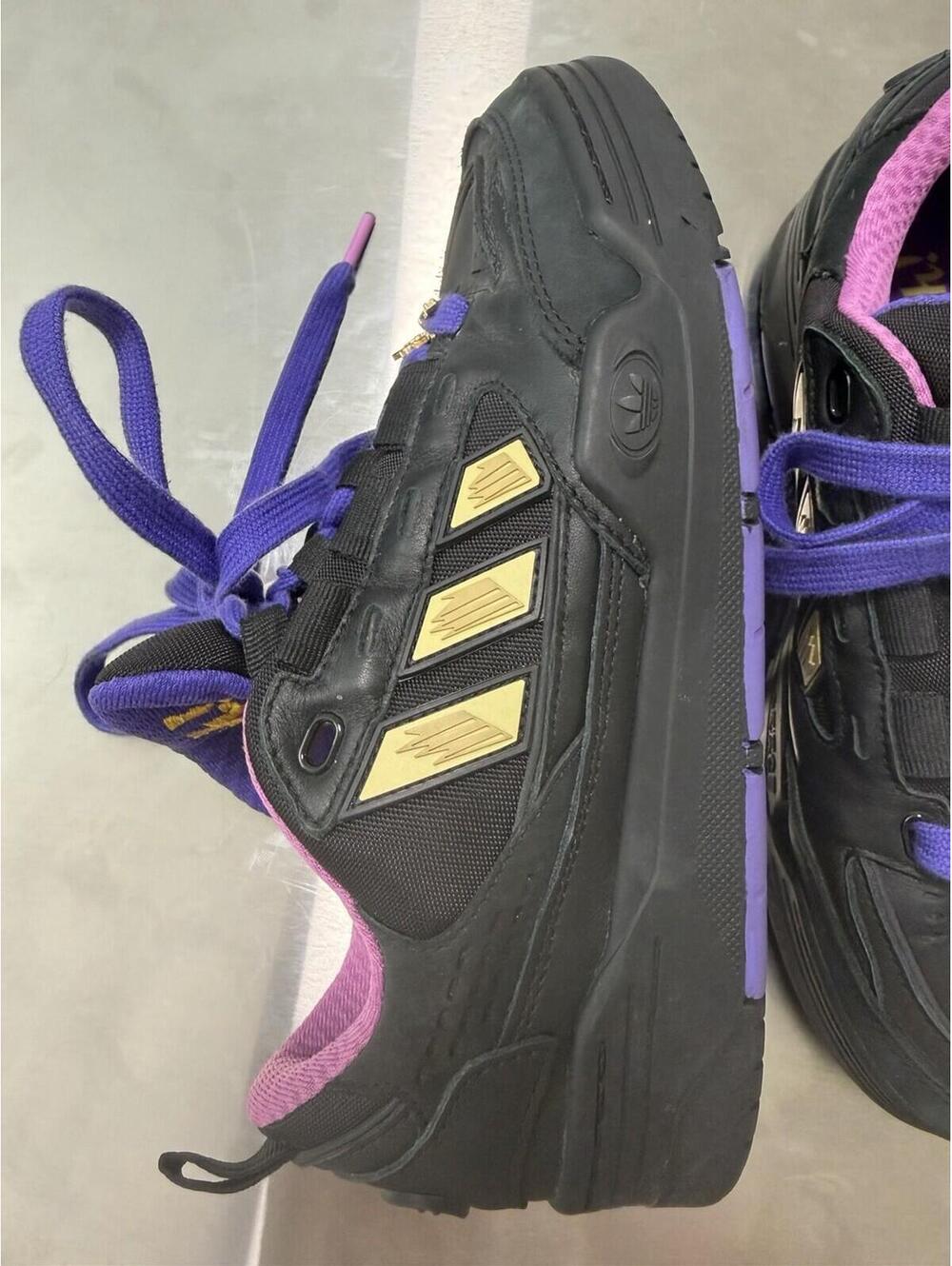 adidas x Yu-Gi-Oh! Men’s Low Top Lace-Up Sneakers Black Purple - Picture 5 of 13
